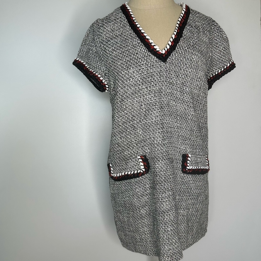 Zara Tweed Shirt Dress Size Medium